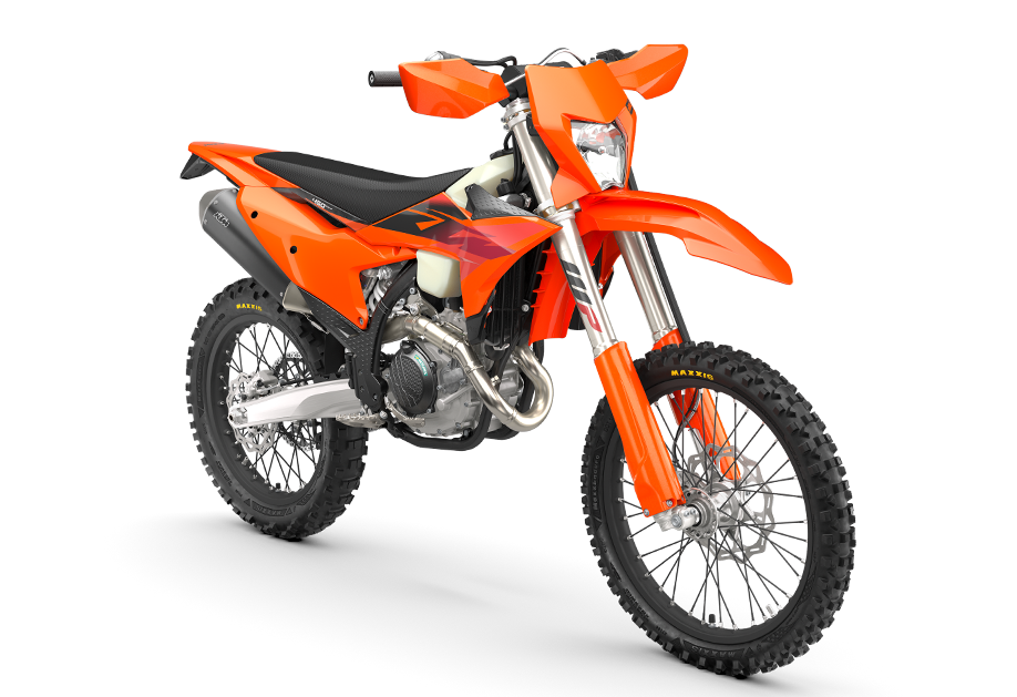 PHO_BIKE_PERS_REVO_KTM-Enduro-450-EXC-F-MY27-front-right_#SALL_#AEPI_#V1
